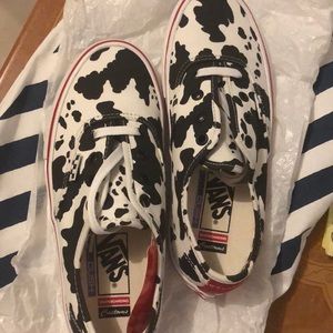 Vans custom cow hyde print